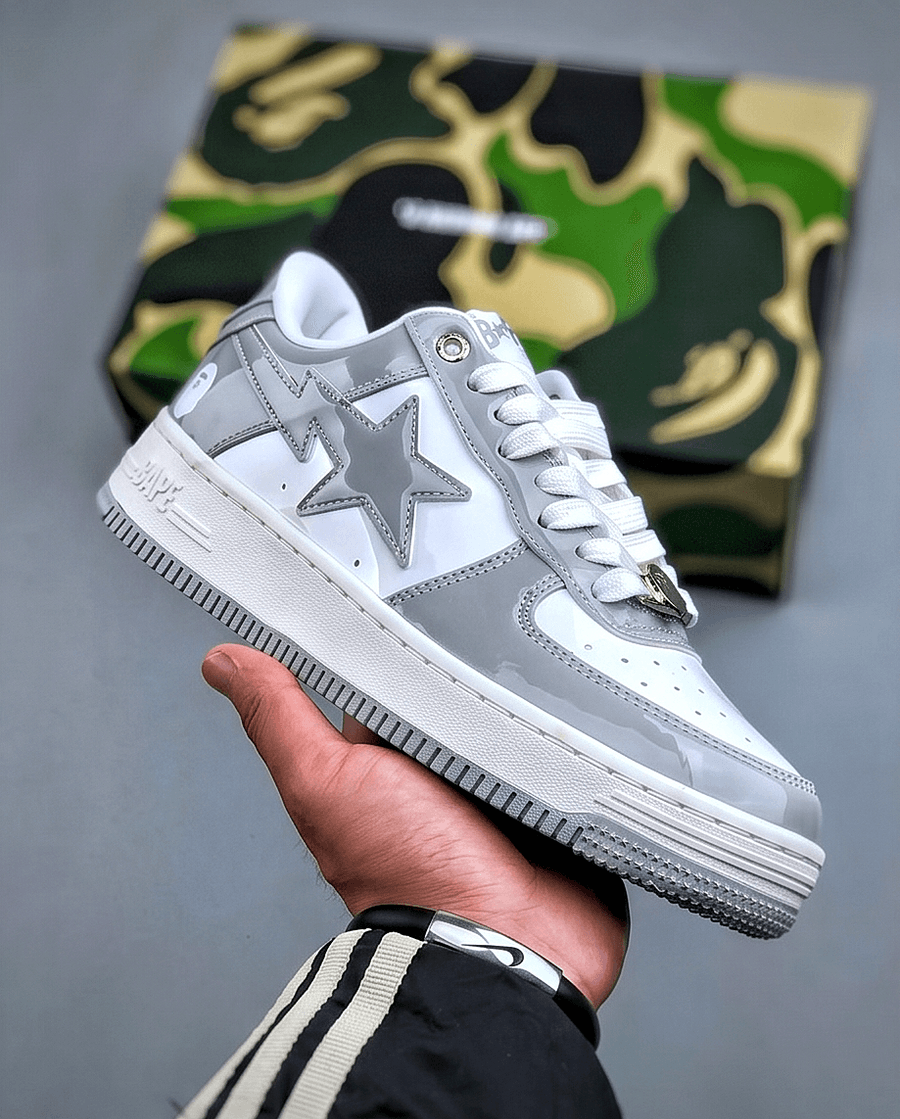 BAPE STA | Gris Blanco